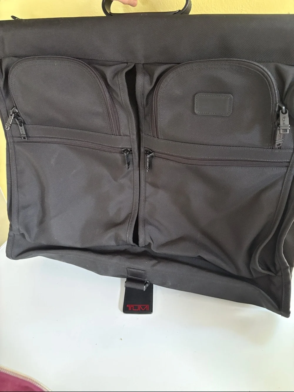 Tumi Black Ballistic Nylon Suiter Garment Bag